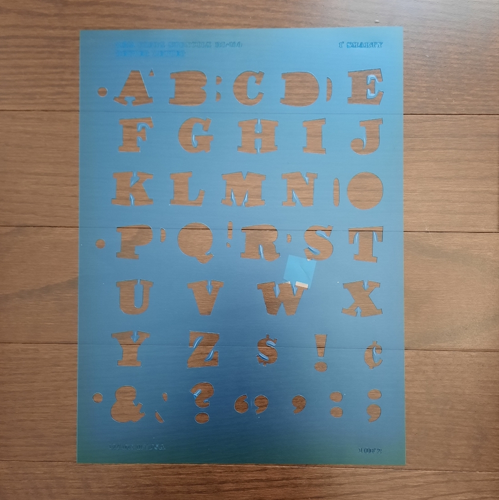 Stencil Set: Alphabet, Numbers, and Shapes - Picture 4 of 16